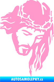 Samolepka Ježíš 003 pravá světle růžová