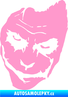 Samolepka Joker 002 levá tvář světle růžová