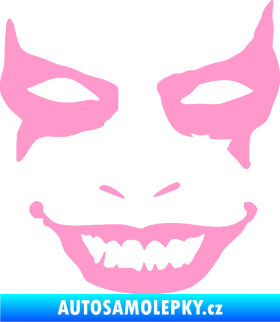 Samolepka Joker 004 tvář pravá světle růžová