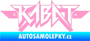 Samolepka Kabát 003 světle růžová