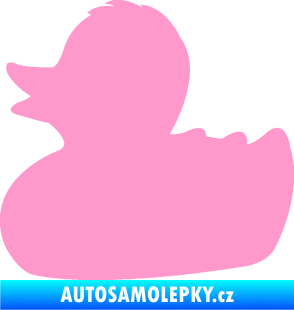 Samolepka Kachnička 001 levá světle růžová