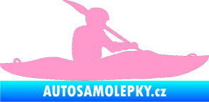 Samolepka Kanoista 003 pravá světle růžová