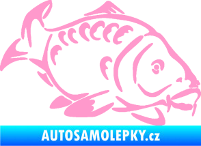Samolepka Kapr 006 pravá světle růžová