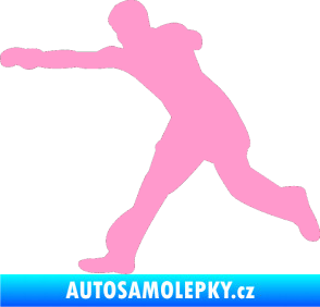 Samolepka Karate 004 levá světle růžová