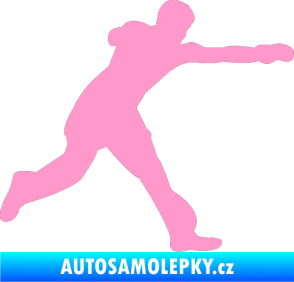 Samolepka Karate 004 pravá světle růžová