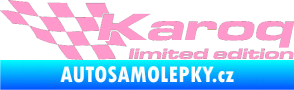 Samolepka Karoq limited edition levá světle růžová