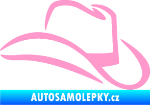 Samolepka Klobouk 002 pravá světle růžová