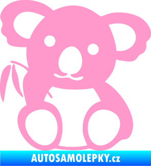 Samolepka Koala 001 pravá světle růžová
