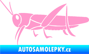 Samolepka Kobylka 002 levá světle růžová