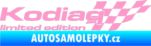 Samolepka Kodiaq limited edition pravá světle růžová