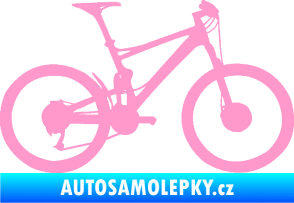 Samolepka Kolo 001 pravá - (horské kolo) světle růžová