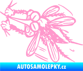Samolepka Komár 002 levá světle růžová