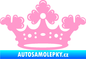 Samolepka Korunka 002 světle růžová