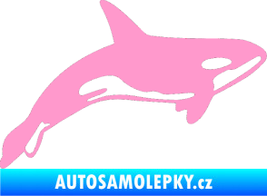 Samolepka Kosatka 001 pravá světle růžová