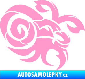 Samolepka Kozoroh 003 pravá světle růžová
