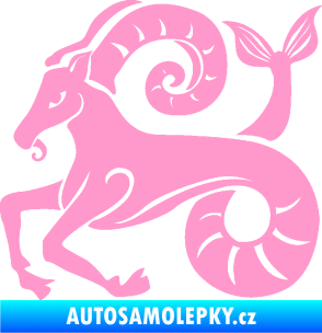 Samolepka Kozoroh 005 levá světle růžová