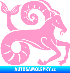 Samolepka Kozoroh 005 pravá světle růžová