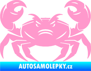 Samolepka Krab 003 světle růžová