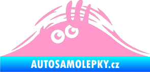 Samolepka Kuk 001 levá šmírák světle růžová