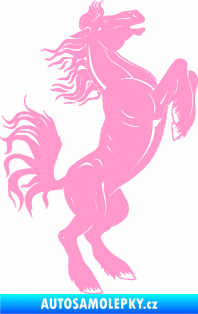 Samolepka Kůň 045 pravá světle růžová
