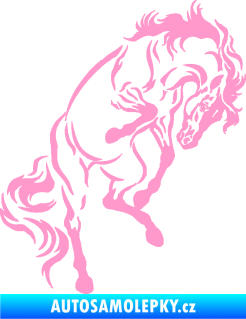 Samolepka Kůň 047 pravá světle růžová