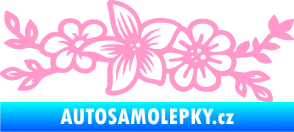Samolepka Květina dekor 037 pravá světle růžová