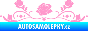 Samolepka Květina dekor 039 růžičky světle růžová