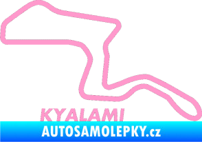 Samolepka Okruh Kyalami světle růžová