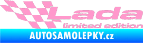 Samolepka Lada limited edition levá světle růžová