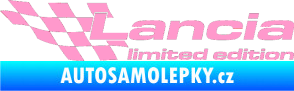 Samolepka Lancia limited edition levá světle růžová