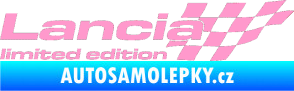 Samolepka Lancia limited edition pravá světle růžová