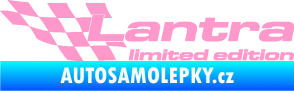 Samolepka Lantra limited edition levá světle růžová