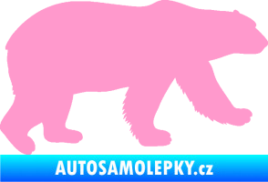 Samolepka Lední medvěd 002 pravá světle růžová