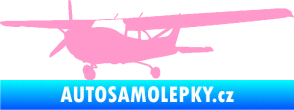 Samolepka Letadlo 014 levá světle růžová