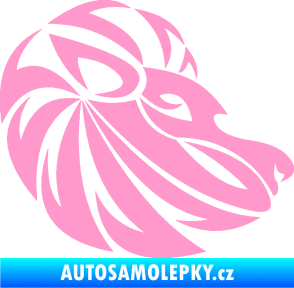 Samolepka Lev zvěrokruh 003 pravá světle růžová