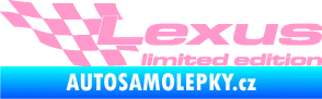 Samolepka Lexus limited edition levá světle růžová