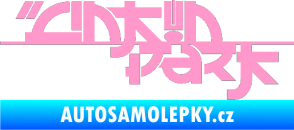 Samolepka Linkin Park 003 světle růžová