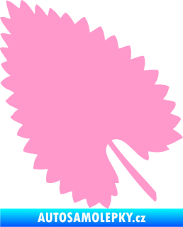 Samolepka List 001 levá světle růžová