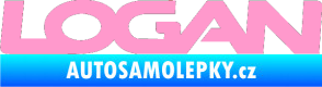 Samolepka Logan světle růžová