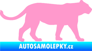 Samolepka Lvice 001 pravá světle růžová