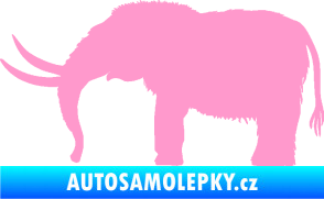 Samolepka Mamut 001 levá světle růžová