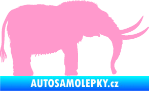Samolepka Mamut 001 pravá světle růžová