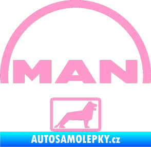 Samolepka MAN - Truck světle růžová