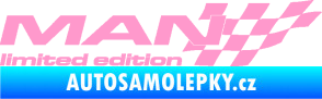 Samolepka MAN limited edition pravá světle růžová