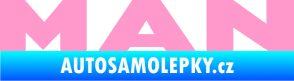 Samolepka MAN nápis světle růžová