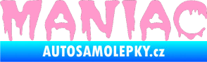 Samolepka Maniac 001 světle růžová