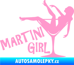Samolepka Martini girl světle růžová