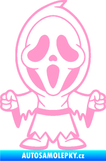 Samolepka Maska 002 pravá vřískot světle růžová