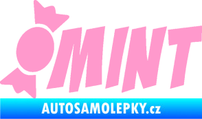 Samolepka Mint bonbón světle růžová