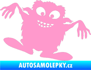 Samolepka Monstrum 001 pravá světle růžová